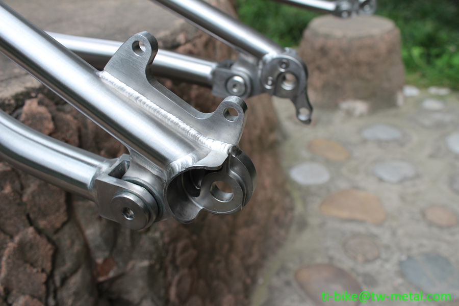 Titanium suspension bike frame with G510 or other motor gear box