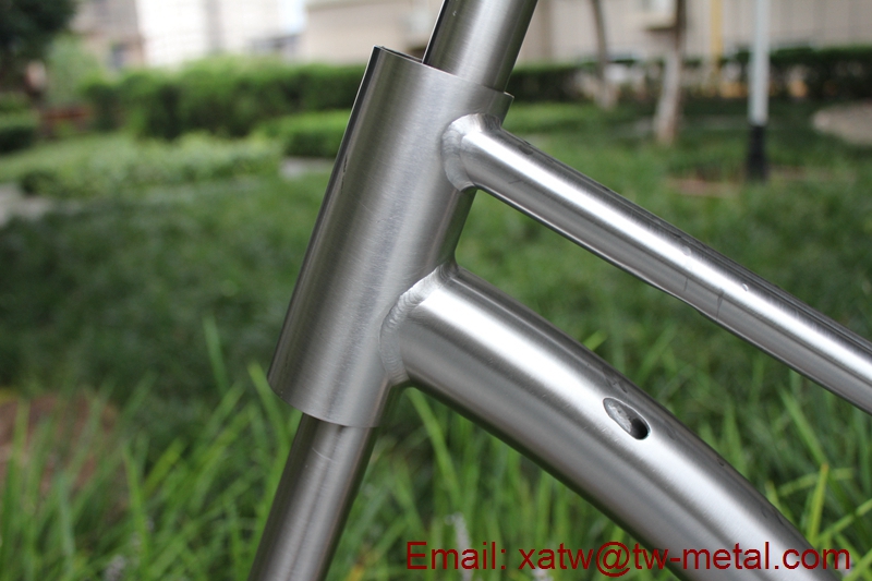 titanium mountain bike frame 44mm head tube