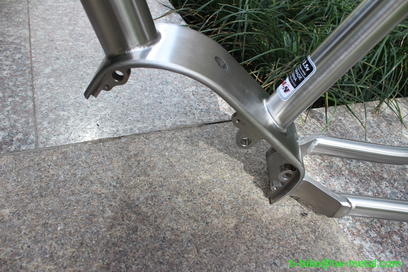 Custom titanium G510 Bafang gear box MTB bike frame