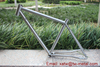 titanium gravel bike frame with inner line routing 