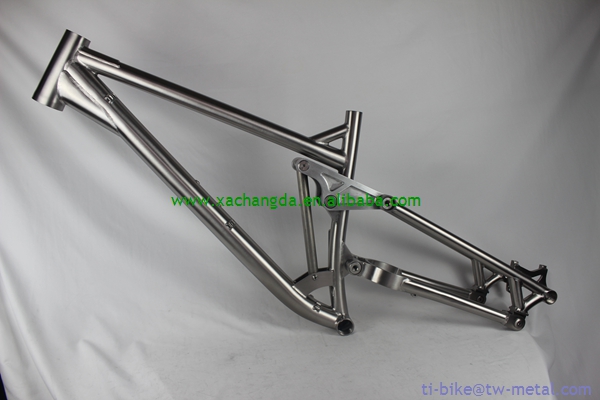 Titanium Suspension Bike Frame with OEM Wholesale